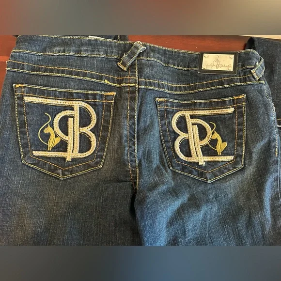 Vintage Baby Phat Jeans with Gold Embroidery - Picture 3 of 13
